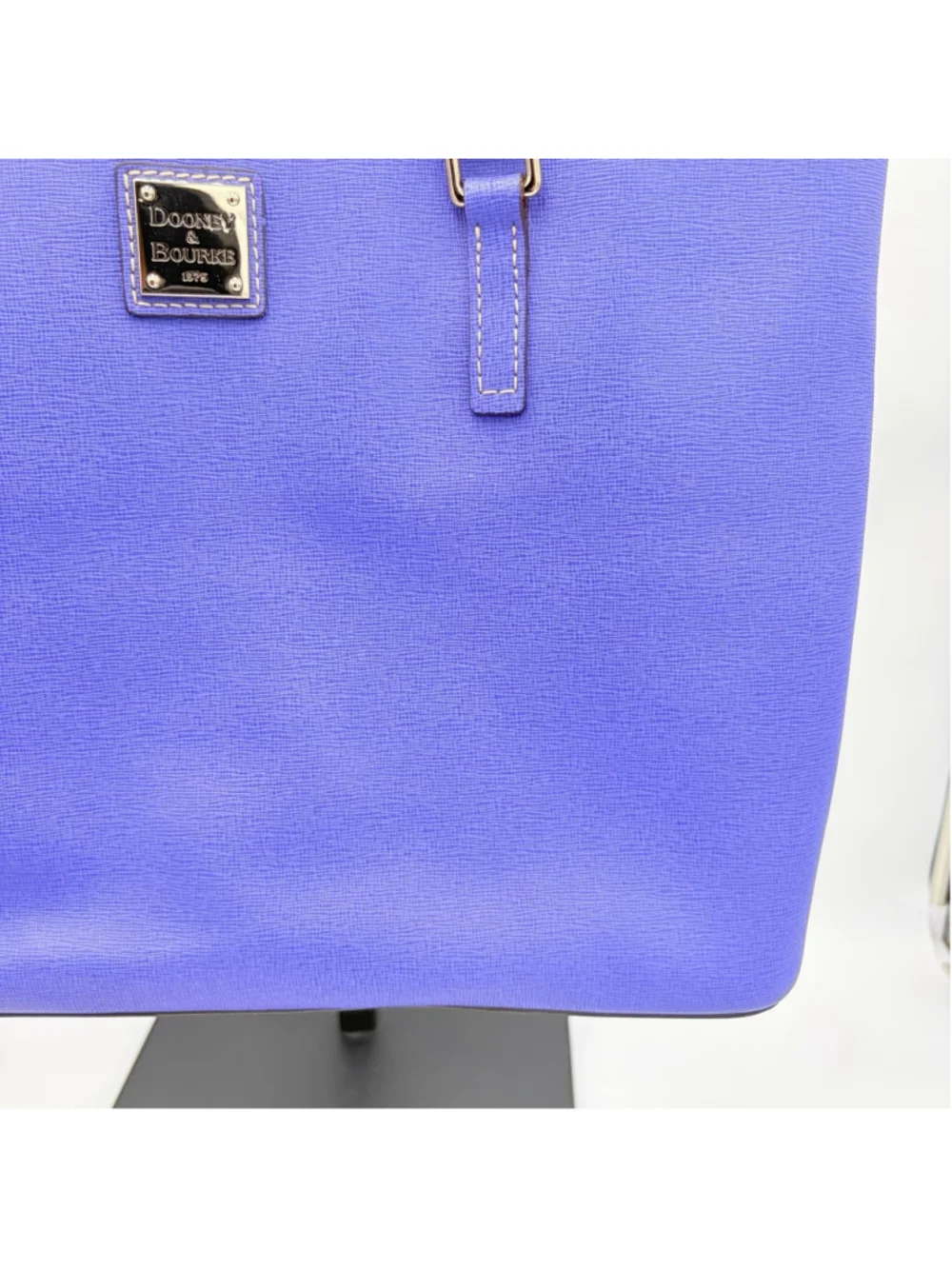 DOONEY & BOURKE Saffiano Double Zip Satchel VIOLET Italian Leather Handbag